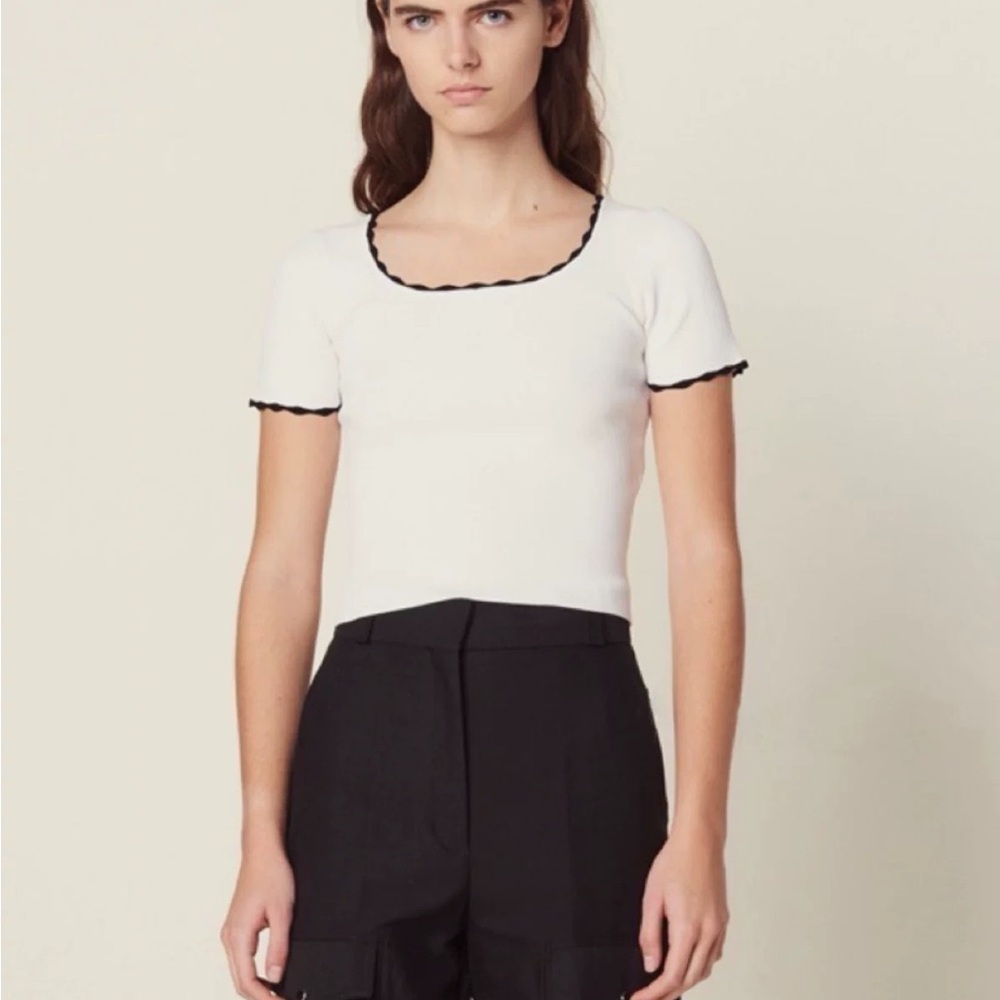 NWOT Sandro women knit shirt